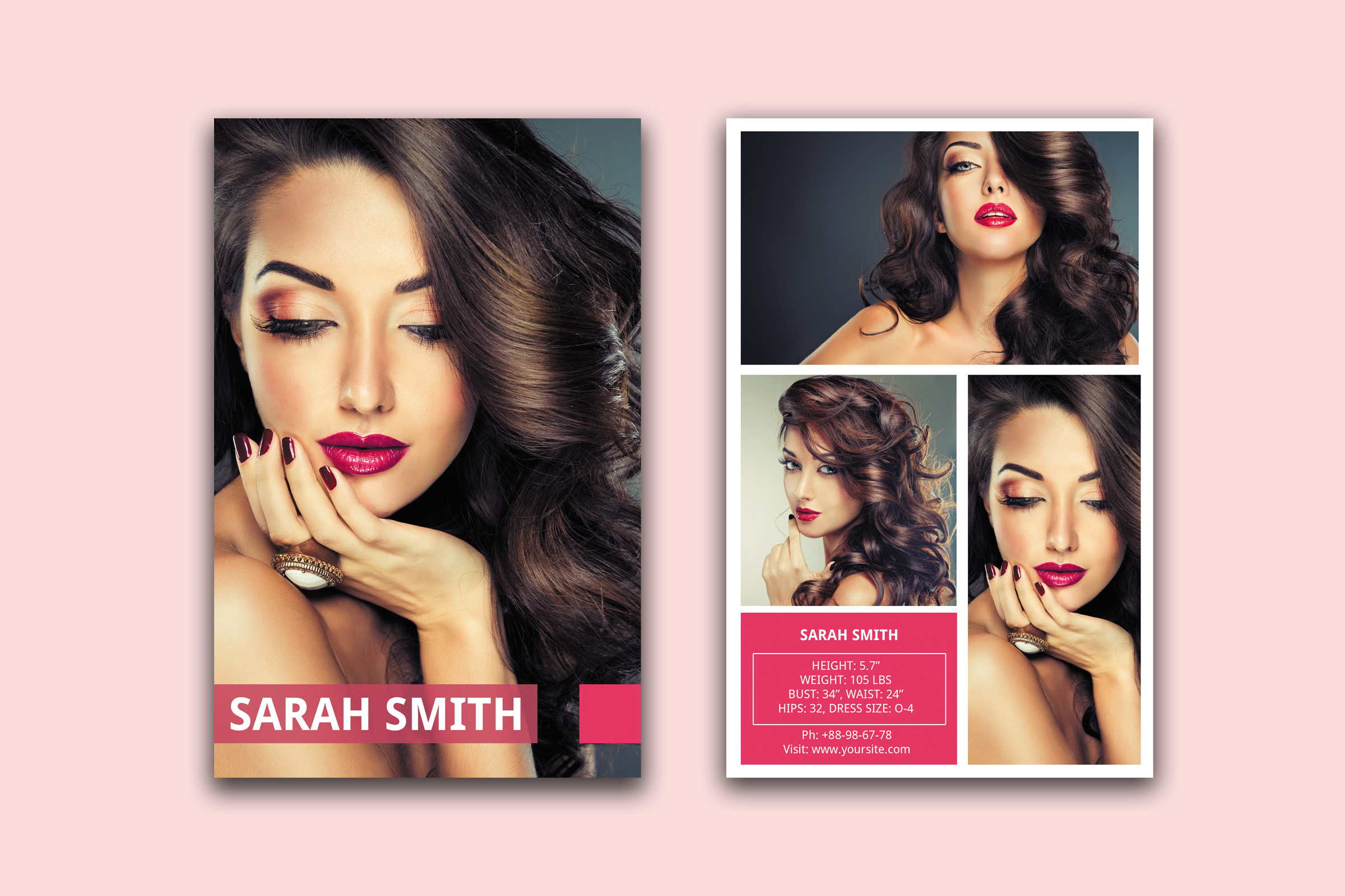 Model Comp Card – Mindzlance Intended For Comp Card Template Psd