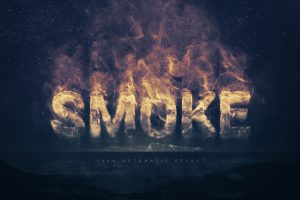 Smoke Logo Text Effect Template