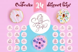 Cupcake-Dessert-Logo